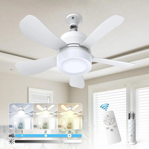 💥 Ventilador Led 2 en 1 con Control Remoto - Luz + Aire en Segundos
