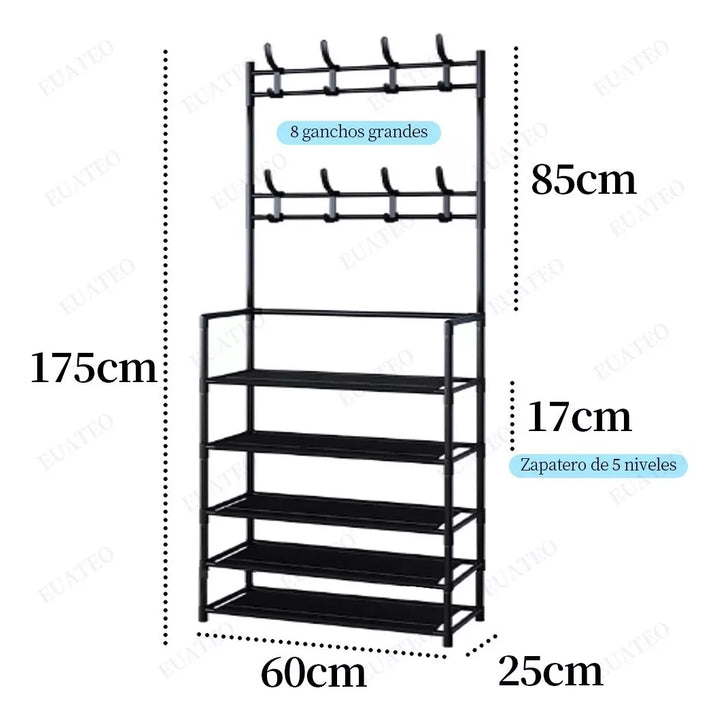 Zapatero Perchero Organizador 4 niveles + ENVÍO GRATIS
