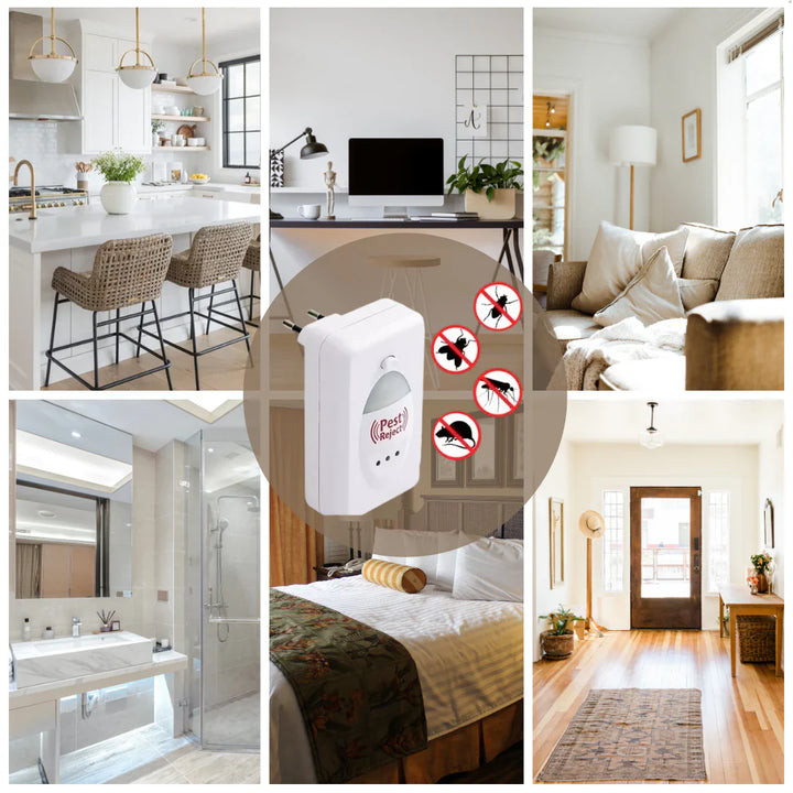 PestReject 3.0™ - La forma más económica de proteger a tu familia de las plagas (Tecnología ULTRASÓNICA que cubre hasta 200m²)