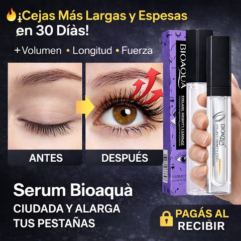 Serum Crecimiento Rápido Pestañas 🔥 BIOAQUA X3 meses de tratamiento🔥
