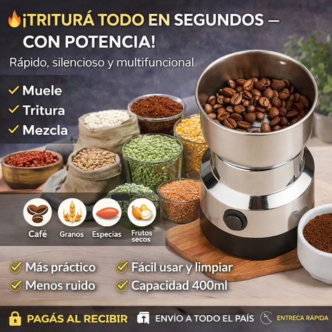 😱 OFERTA ⚡️MOLINO ELECTRICO DE CAFE MULTIFUNCIONAL + ENVÍO GRATIS