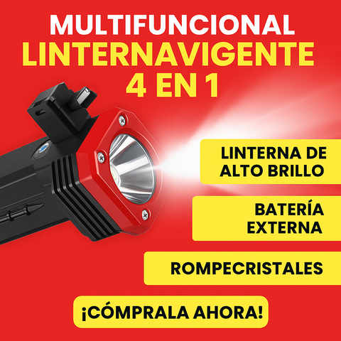 Linterna recargable 4 en 1 🚚 ENVIO GRATIS Y PAGA AL RECIBIR 🚚