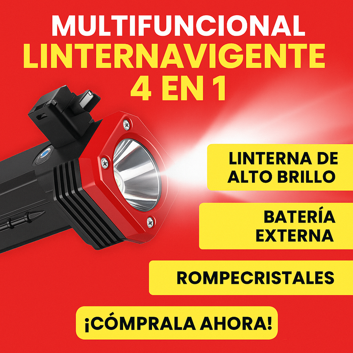 Linterna recargable 4 en 1 🚚 ENVIO GRATIS Y PAGA AL RECIBIR 🚚
