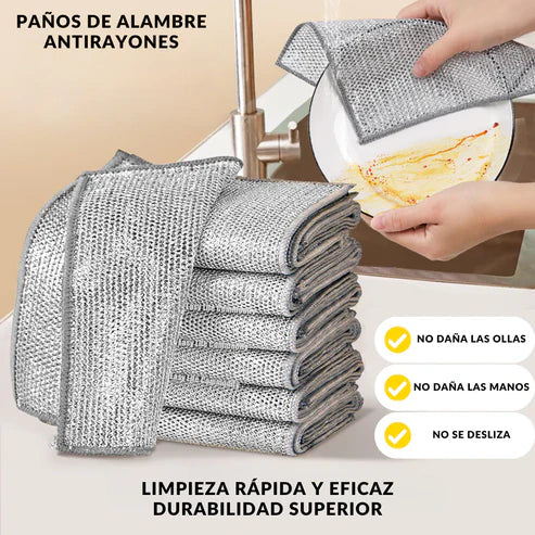 😱 OFERTA ⚡️Compra 5 y llévate 10 paños de limpieza 🔥SOLO HOY🔥