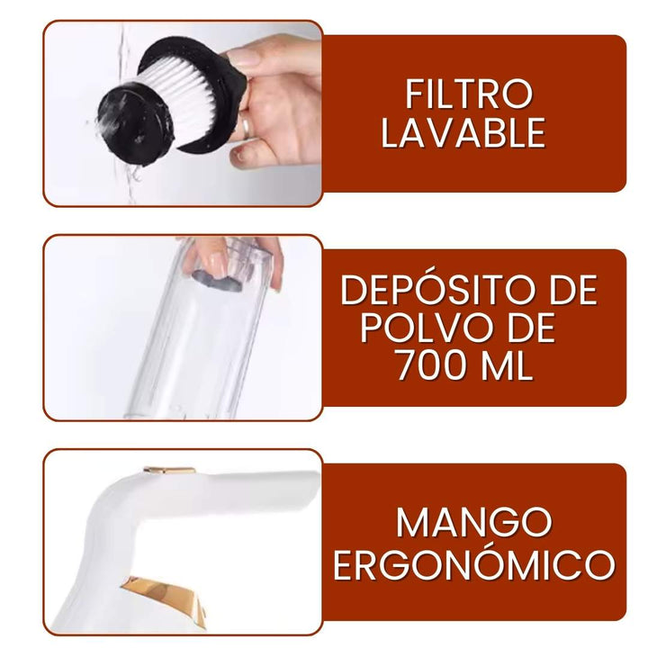 LUXCLEAN™ 3 en 1 – Limpieza con estilo y poder Aspiradora Multifuncional