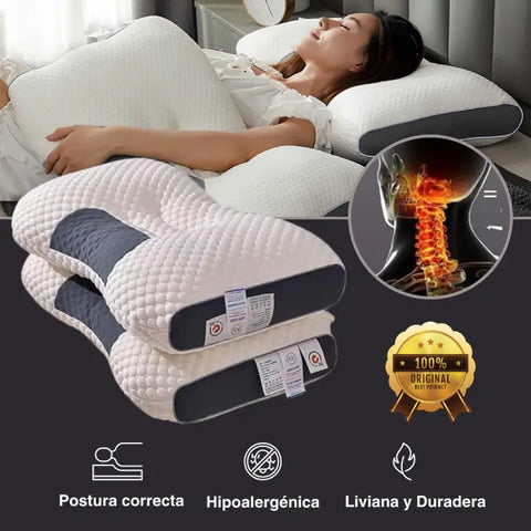 💎 Almohada Ortopédica Premium 🛏️ + REGALO – Sueña con el máximo confort 🌙✨