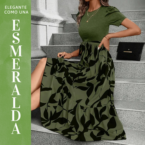 Vestido Encanto Verde Esmeralda - Tu Elegancia Natural